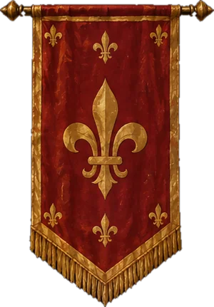 Fleur-de-lis banner