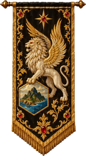 The winged lion banner