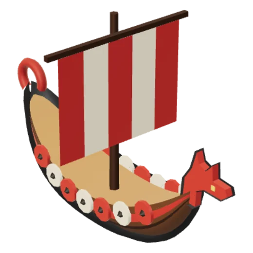 The Viking ship
